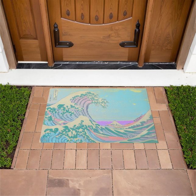 Great Wave Pastel Doormat (Outdoor)