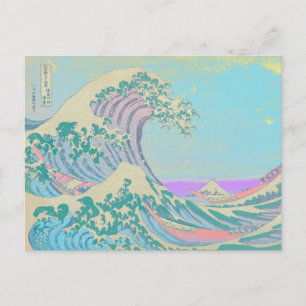 Great Wave Pastel Postcard