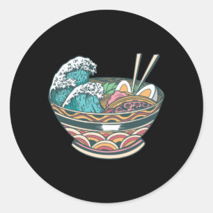 GREAT WAVE RAMEN CLASSIC ROUND STICKER
