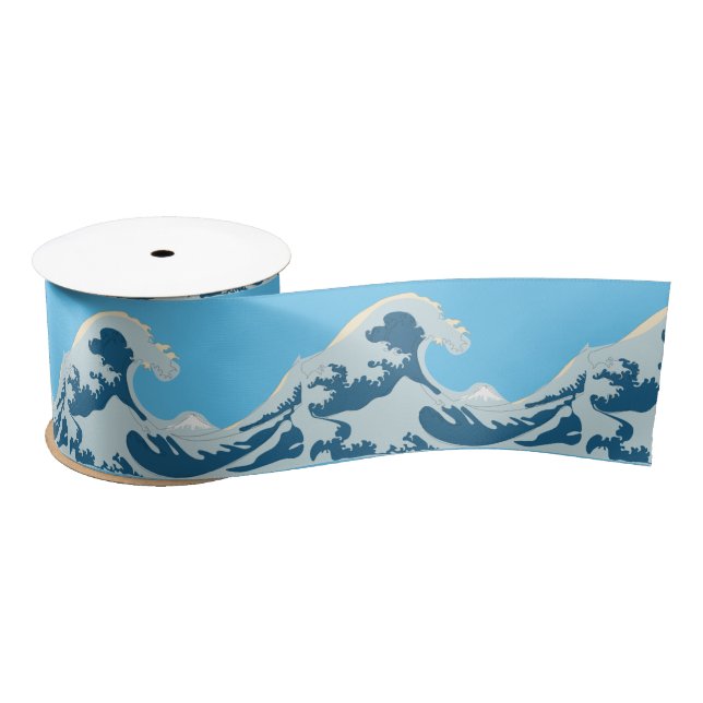 Great Wave Thunder_Cove Satin Ribbon (Spool)