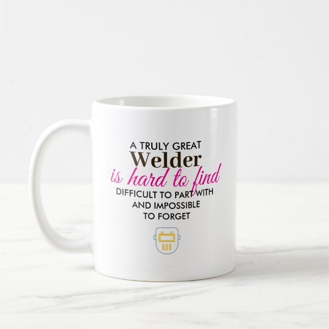 Great Welder Personalised Name Gift Coffee Mug (Left)