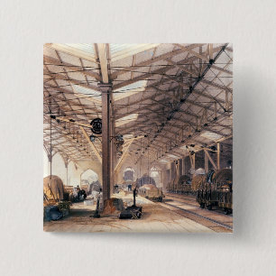 Great Western Railway: Freight shed at Bristol 15 Cm Square Badge