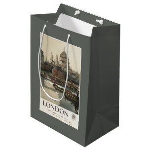 Great Western Railway St. Paul's Travel Poster Medium Gift Bag