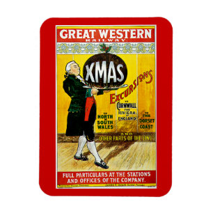 Great Western Railway Xmas Excursions Magnet