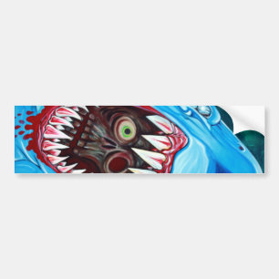 Great White Gobstopper - Shark VS Zombie Bumper Sticker