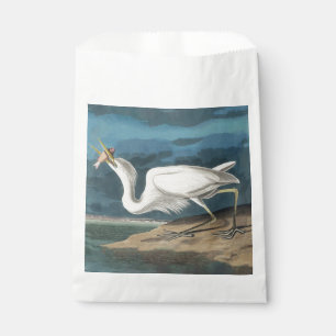 Great White Heron Audubon Bird Wildlife Painting Favour Bag