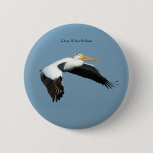 Great White Pelican button