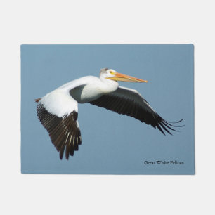 Great White Pelican door mat