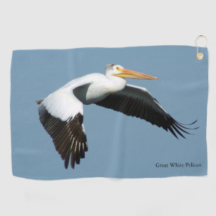 Great White Pelican golf towel