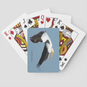 Great White Pelican playing cards