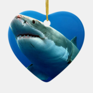 GREAT WHITE SHARK 3 CERAMIC ORNAMENT
