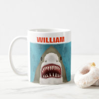 Great White Shark Attack Personalised Ocean Funny