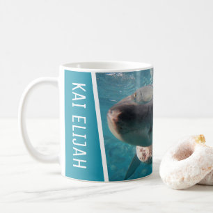 Great White Shark Closeup Photo Coffee Mug