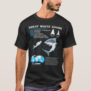 Great White Shark Fact Sheet T-Shirt