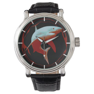 Great White Shark Illustration Watch