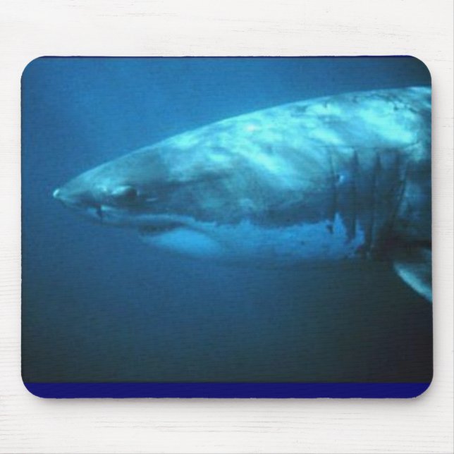 Great White Shark Mouse Pad (Front)