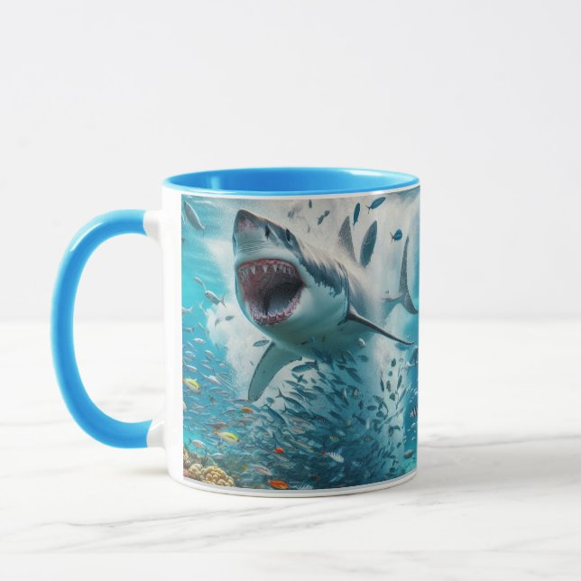 great white shark mug (Left)
