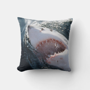 Great White Shark on sea Cushion