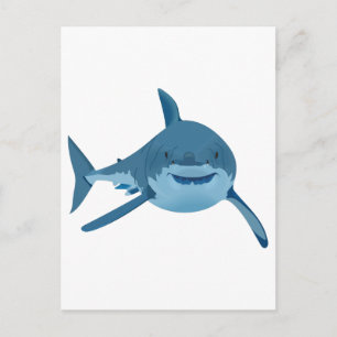 GREAT WHITE SHARK POSTCARD