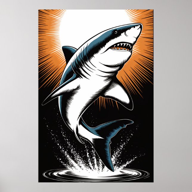 Great White Shark Poster (Front)