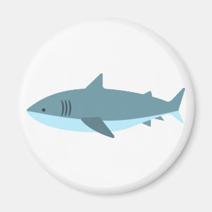 Great White Shark Primitive Style Magnet