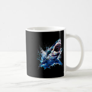 Great White Shark Scuby Diving Fishing Shark Lover Coffee Mug
