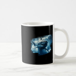 Great White Shark, Shark Swimming In The Ocean Coffee Mug
