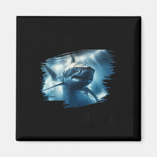Great White Shark, Shark Swimming In The Ocean Magnet
