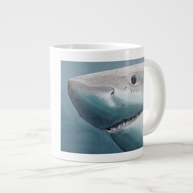 Great White Shark Speciality Mug - Fins & Coffee (Creator Uploaded)