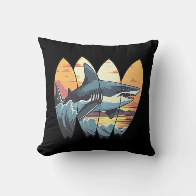 Great White Shark Surfboards Cushion (Front)