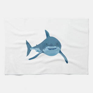 GREAT WHITE SHARK TEA TOWEL