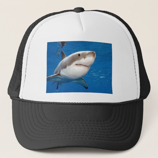Great White Shark Trucker Hat (Front)
