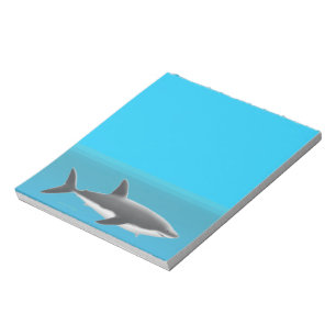 Great White Shark Underwater Notepad
