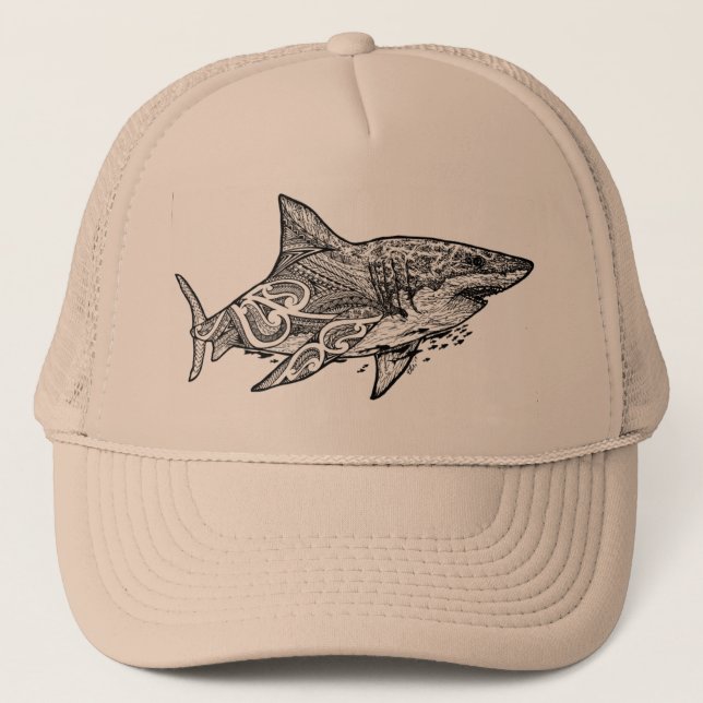 GREAT WHITE TRUCKER HAT (Front)