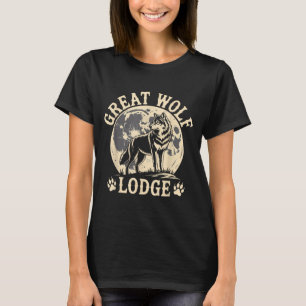 Great Wolf Lodge Howling Wolf Full Moon Nature Sce T-Shirt