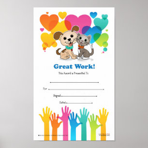 Great Work!  (Certificate of Appreciation #03) Poster