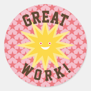 Great Work Classic Round Sticker