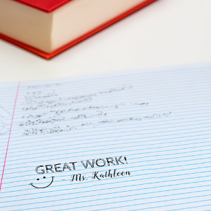 Great Work Personalised Teachers Self-inking Stamp