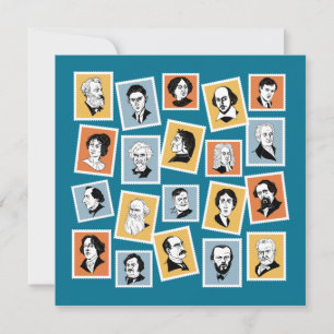 Great writers, poets and playwrights on stamps-1