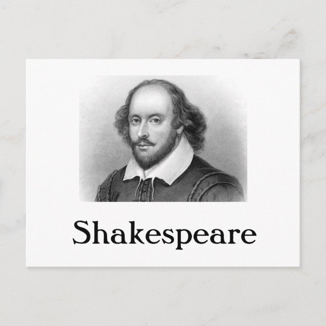 Great Writers - William Shakespeare Postcard (Front)