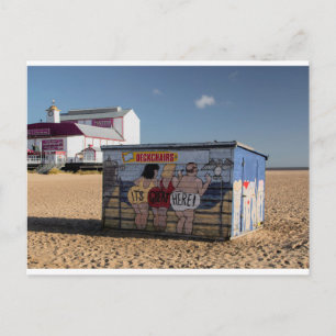 Great Yarmouth beach postcard