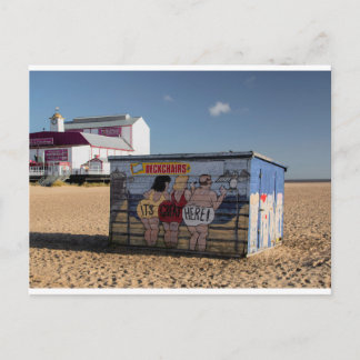 Great Yarmouth beach postcard