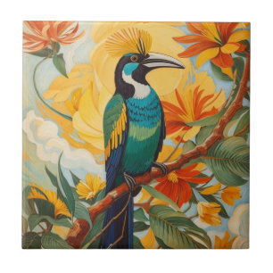 Greater Bird of Paradise Ceramic Tile