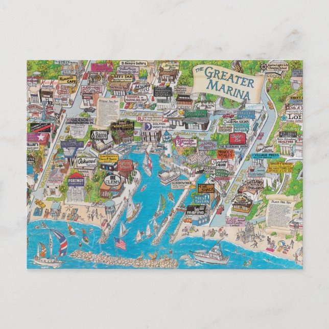 Greater Del Rey - By Sharon Postcard (Front)