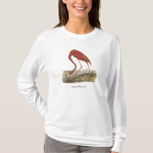 Greater Flamingo, John Audubon T-Shirt