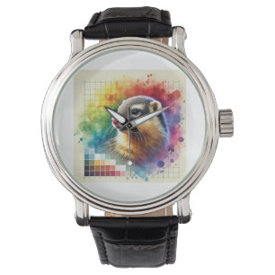 Greater Grison 150724AREF107 - Watercolor Watch