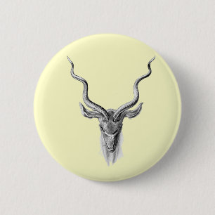 Greater Kudu 6 Cm Round Badge