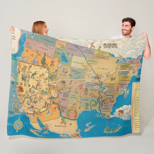 "Greater!" Los Angeles and the United States Fleece Blanket (In Situ)