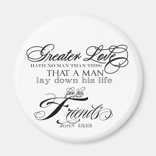 Greater Love Magnet (Front)