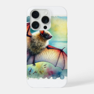 Greater Noctule Bat 120924AREF149 - Watercolor iPhone 15 Pro Case